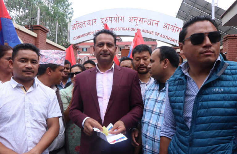 इम्बोस्ड नम्बरमा अनियमितता भएको भन्दै अख्तियारमा उजूरी