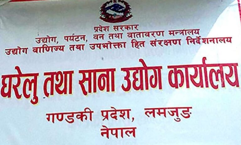 लमजुङका ३७ घरेलु उधोग खारेज