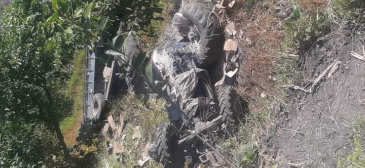 ट्याक्टर दुर्घटनामा एकको मृत्यु, एकको अवस्था गम्भिर